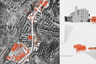 A salgótarjáni öblösüveggyár revitalizálása – koncepció – Terv: Tácsik Tamás / Pécsi Tudományegyetem Építész Szakmai Intézet