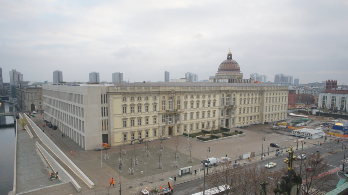 Humboldt Forum 2020. december 16. - Forrás: cam01.berlinerschloss-webcam.de