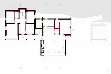 Forch, Családi ház. Építész: Mentha Walther Architekten - Földszint, alaprajz