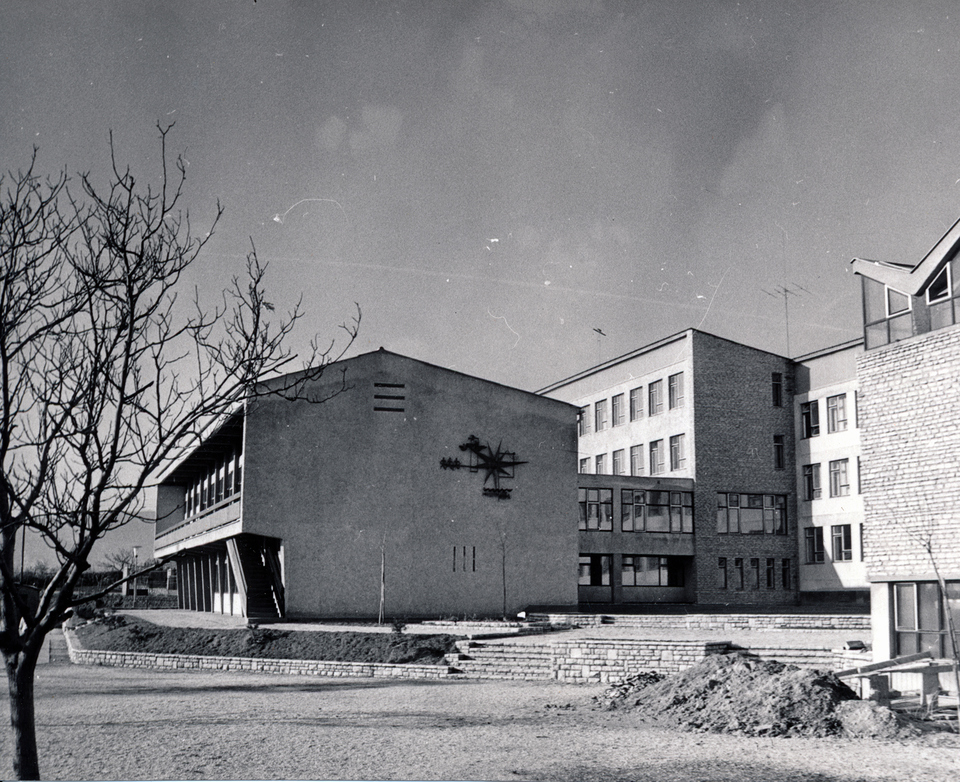 Budapest, Csatárka úti Gyermekváros (Cseppkő utcai Gyermekotthon Központ) 1964 körül, tervező: Preisich Gábor (Fortepan/Preisich család)