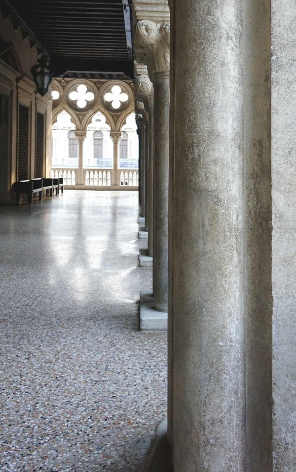 A velencei Palazzo Ducale terrazzo burkolata a 16. századból