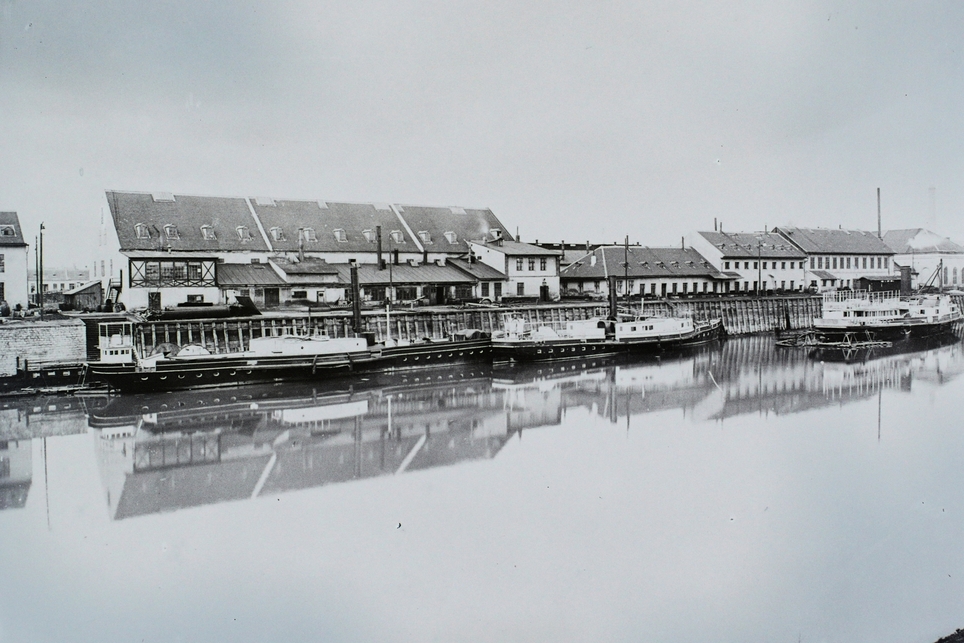 Óbudai Hajógyár 1900. – Forrás: Fortepan / Magyar Földrajzi Múzeum / Erdélyi Mór cége