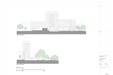 A londoni Lambeth Palota könyvtára és archívuma – Homlokzatok – Építész: Wright and Wright Architects