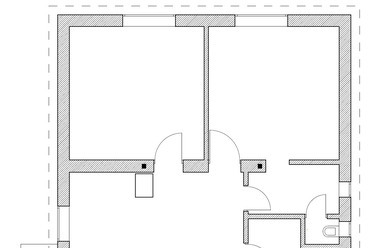 R36 családi ház – meglévő alaprajz – tervező: Béres Építésziroda