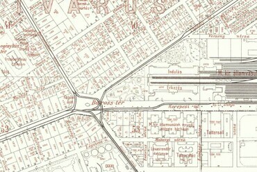 	A Baross tér területe egy 1908-as térképen. Forrás: Arcanum