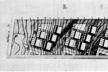 Szabó Iván: „Baricska” társas üdülőtelep, Balatonfüred. / Forrás: Magyar Építőművészet 17 (1968) 4. 14-15.