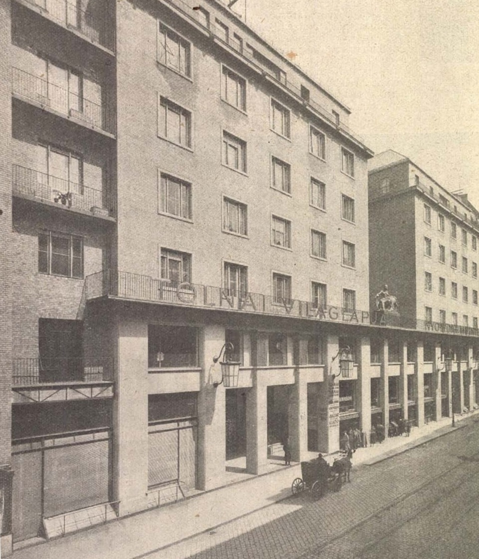 Budapest, Dohány utca 12-14. 1913-ban, tervező: Jónás Dávid és Zsigmond (Tolnai Világlapja, 1913/19., 13. o.)