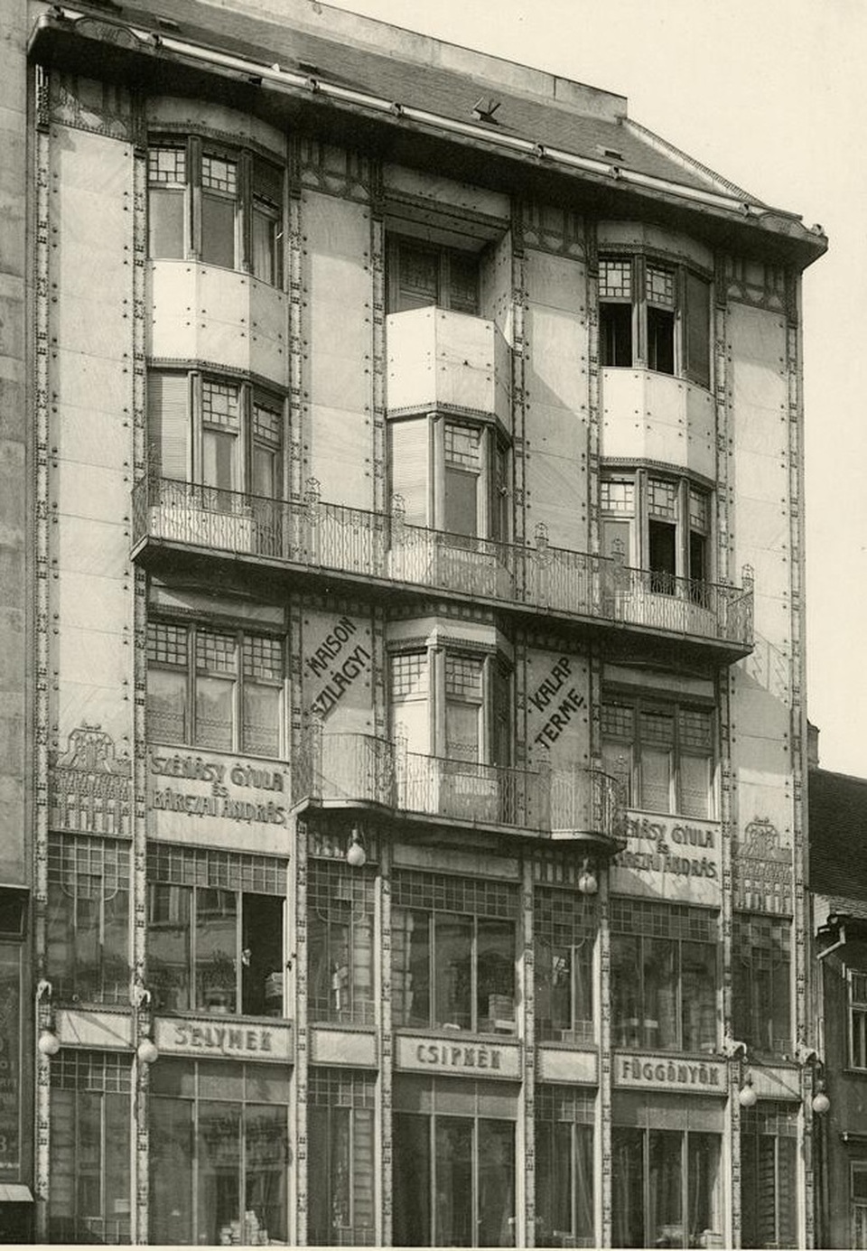 Budapest, Szervita tér 2. 1912 körül, tervező: Jónás Dávid és Zsigmond (FSZEK Budapest Gyűjtemény)