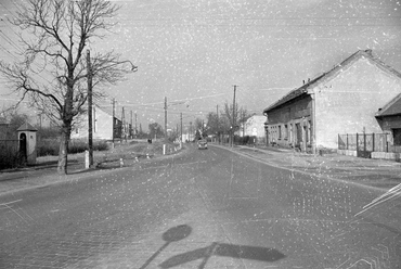 a Balatoni út és a Budaörsi út találkozása, Osztapenko szobor, 1960. Forrás: Fortepan / UVATERV