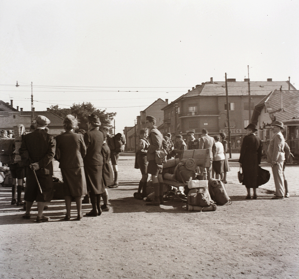 Etele tér, szemben a Kelenföldi út, 1939. Forrás: Fortepan / Ebner