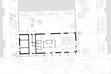 Kirkfell önkormányzati bérház, Camden, London – Földszinti alaprajz – Tervező: Mae Architects