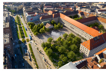 A CAN Architects és az Újirány közös pályaműve a Városháza Park térépítészeti tervpályázatán