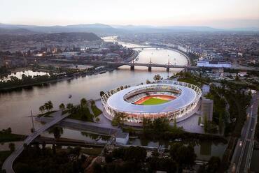 A Nemzeti Atlétikai Stadion látványterve. Forrás: Napur Architect Facebook