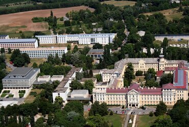 A Magyar Agrártudományi Egyetem gödöllői campusa a meglévő épületekkel. Fotó: archive.godollo.uni-mate.hu