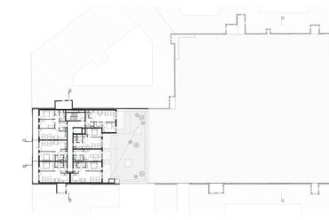 Mosonyi utcai Lakó-apartmanház - FBIS architects - Alaprajz 1. em.