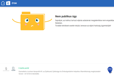 Hibaüzenet: így vált "nem publikussá" az eljárás