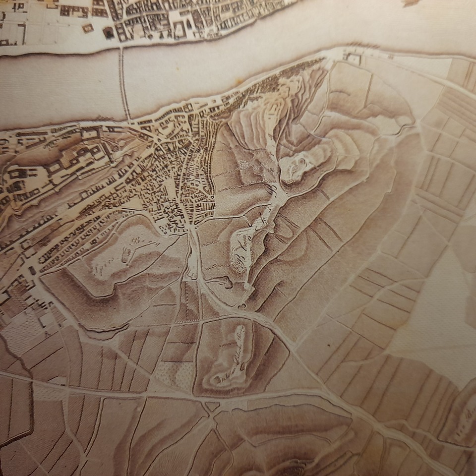 A környék térképe 1810-ből.