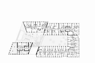 OMA: Eagle + West, 2. emeleti alaprajz.