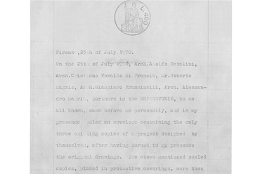 Superstudio: Hidden Architecture – az ügyvéd hitelesítése – Design Quarterly, 78/79, Conceptual Architecture (1970) pp. 57.