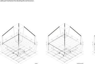 Úszókabin, a tető felhúzása – Diana Julia Mudrak & Patricia Griffiths: Camera obscura, egy elérhetetlen szigethez.