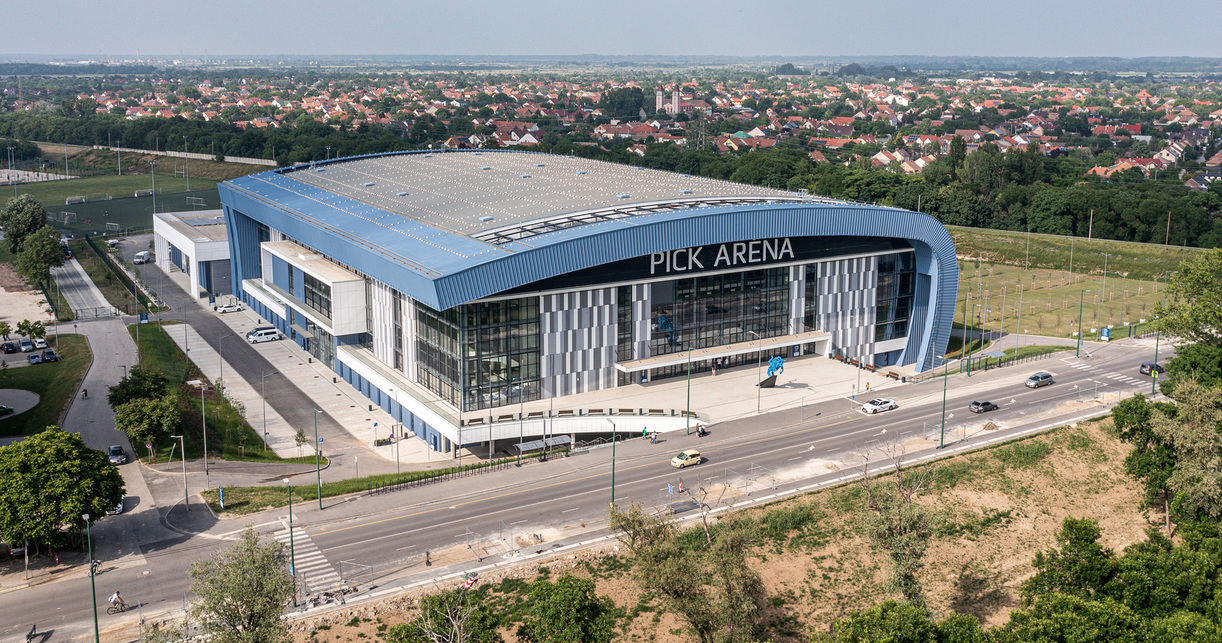 Pick Aréna, Szeged. Tervező: Hajós Építész Iroda. Fotó: Palkó György.