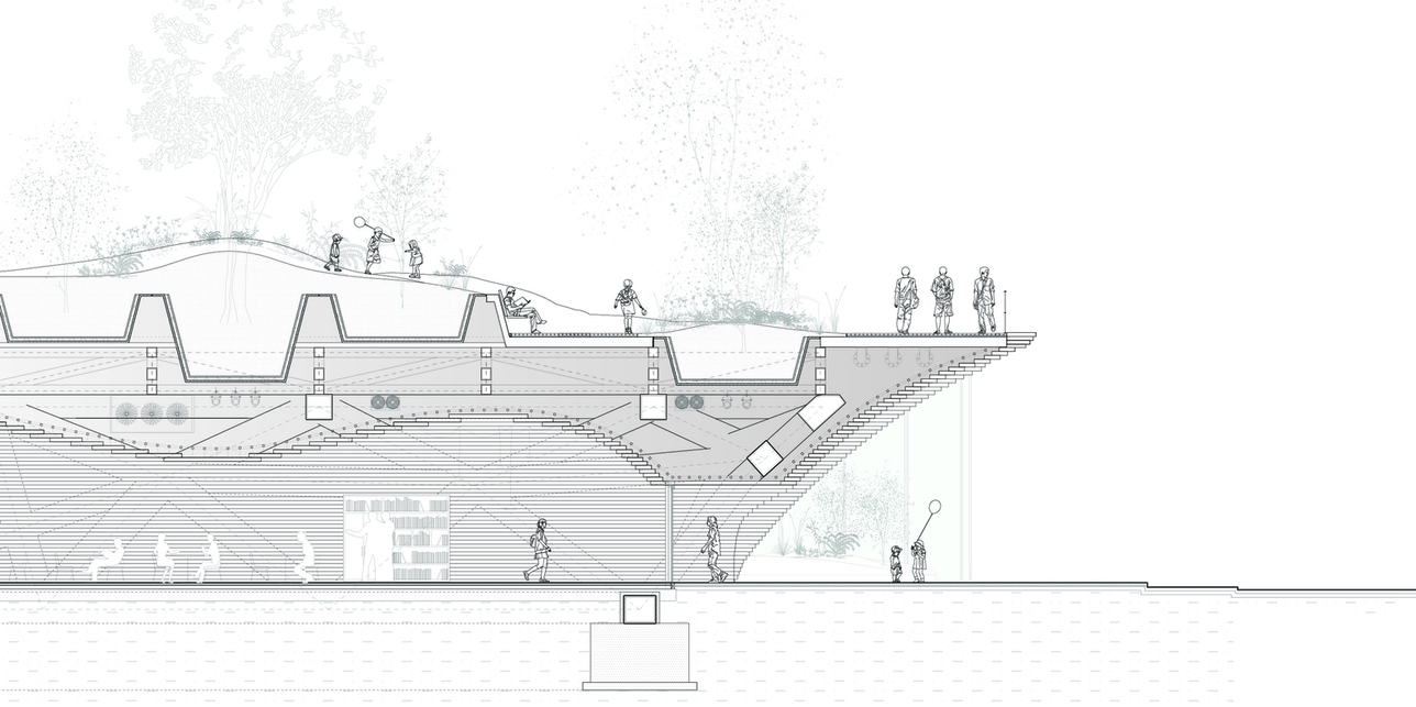 Részlet metszet. Forrás: MASSLAB