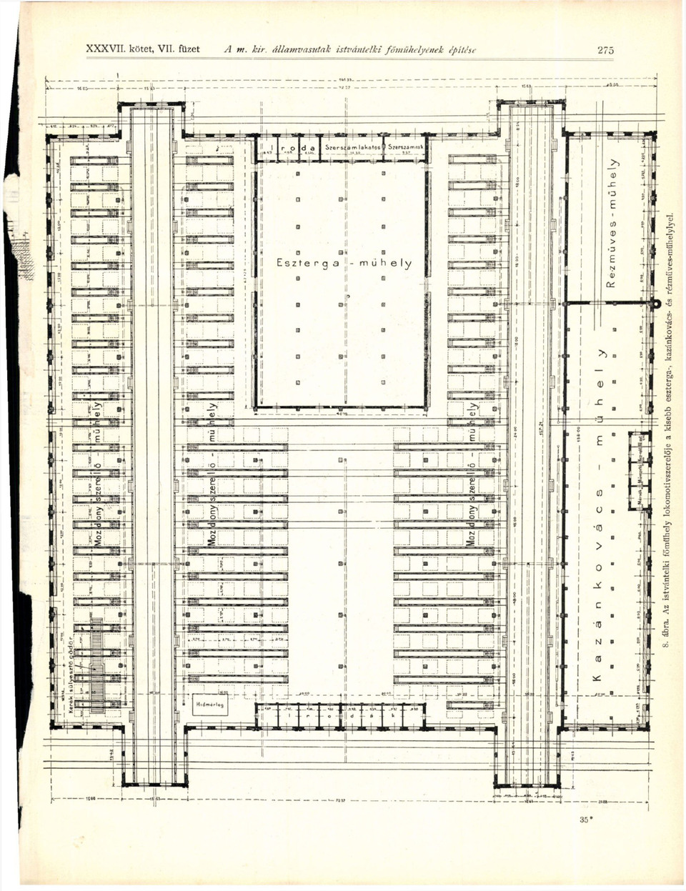 A MÁV Istvántelki Főműhelye. Forrás: Magyar Mérnök, 1903