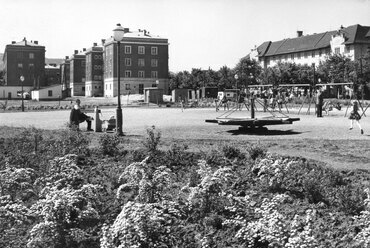 Kísérleti lakóház a Villányi úton, 1960. Forrás: Fortepan
