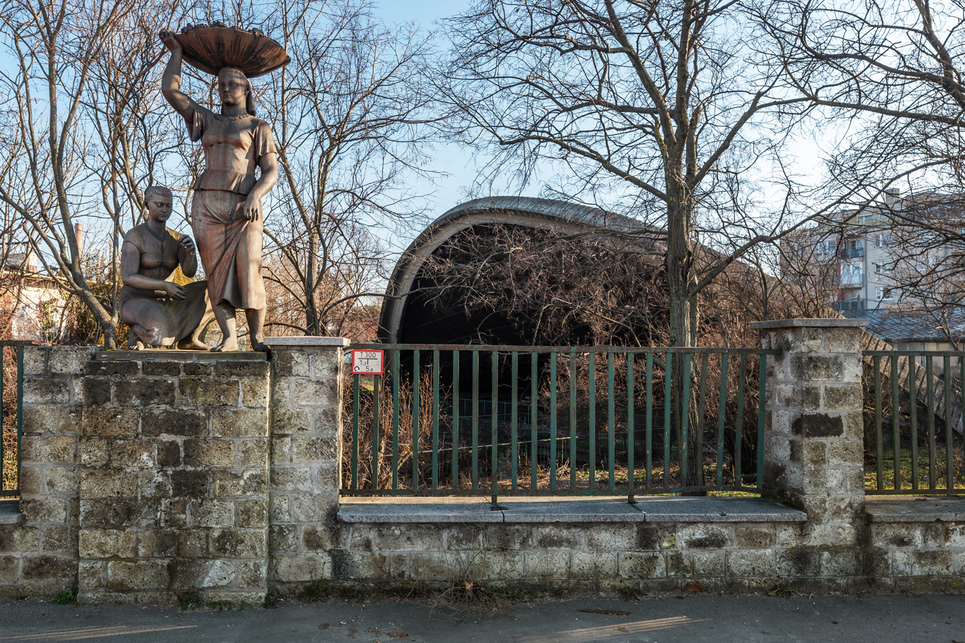 Az egykori Bormúzeum udvarlefedésének jelenlegi állapota. Fotó: Gulyás Attila
