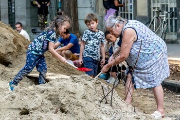 Játszóutca a Barát utcában / Fotó: Bazánth Ivola
