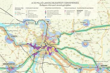 Budapest a környező városok gyűrűjében. Forrás: Koszorú Lajos
