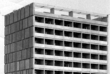 Az elkészült Karancs szálló, 1964 tavasza. Forrás: Betonfalak harmóniája – a Dornyay Béla Múzeum online kiállítása
