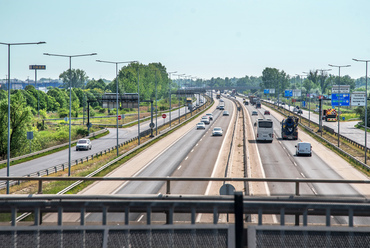 Az M5-ös autópálya bevezetője ma. Fotó: Gulyás Attila
