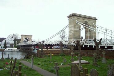 Marlow híd, 1832, London, Temze | Norfolk híd 1833 Shoreham Anglia (dr. Tóth Ernő gyűjteményéből)
