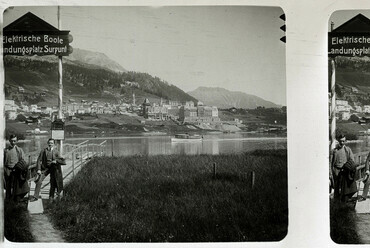 Svájc, St. Moritz. Felvétel éve: 1910. / Forrás: Fortepan 27333 / Schoch Frigyes
