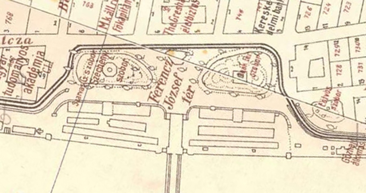 Széchenyi tér 1908 körül
