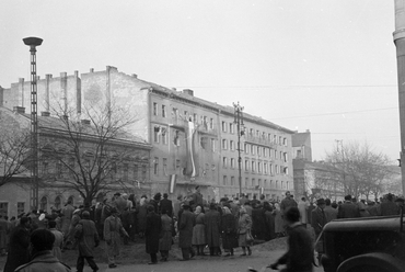 A pártház 1956-ban // Fortepan – Papp Dezső
