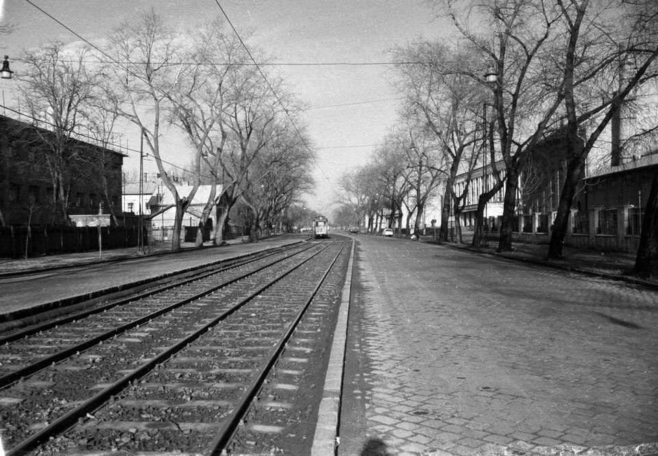 Váci út a Forgách utca felől a Rozsnyai utca felé nézve, 1960. Forrás: Fortepan / UVATERV
