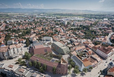 Új Erdélyi Művészeti Központ – Az Archikon Architects 3. helyezett pályaműve. Madártávlat
