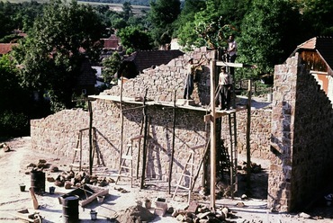 A cserépváraljai templom építése 1959-ben. Fotó: Fortepan / Csaba László örökösei
