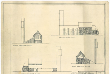 1A csesztvei templom bővítésének terve. Kép: Csaba László archívuma, MÉM MDK
