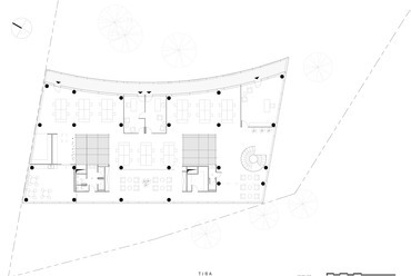 GREE Irodaház, Szarvas. Építészet: TIBA Építész Stúdió. Emeleti alaprajz

