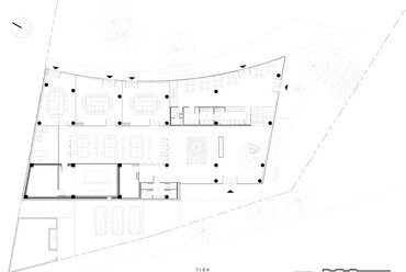 GREE Irodaház, Szarvas. Építészet: TIBA Építész Stúdió. Földszinti alaprajz
