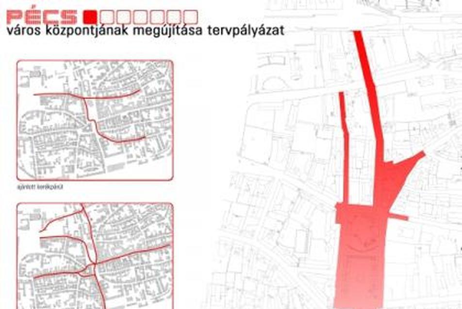 Csatai és Társa: Pécs városközpont, 1. tabló