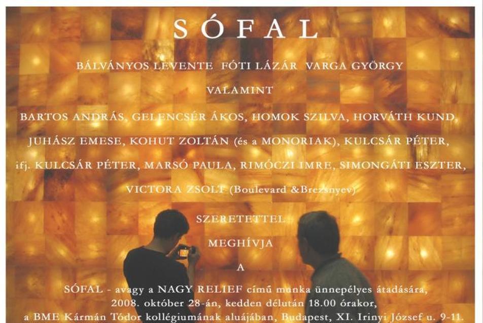 'Sófal – avagy a Nagy relief' — átadás az egykori Ezres Klubban