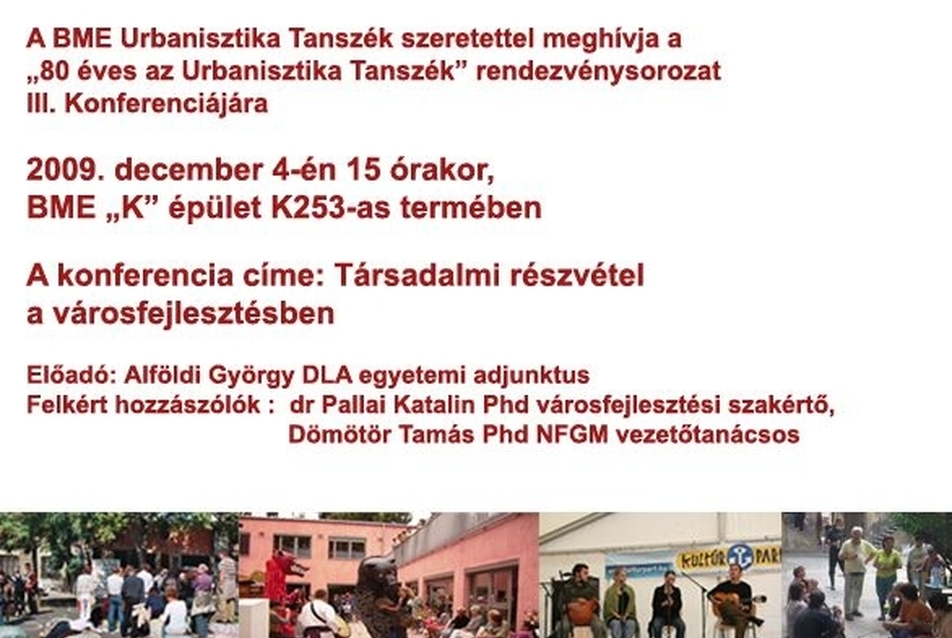 Társadalmi részvétel a városfejlesztésben