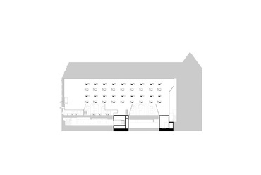 Freudenstein kastély, metszet - építészet: AFF Architekten