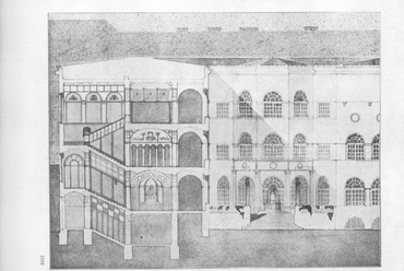 Tervezet a magy. kir. József-Műegyetem építési szakosztályának önálló épületére - Kotsis Iván terve, 1918