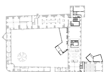 Freudenstein kastély, földszint alaprajz - építészet: AFF Architekten