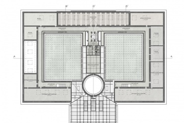 MNM tetőtéri alaprajz, vezető tervező Borsay Attila